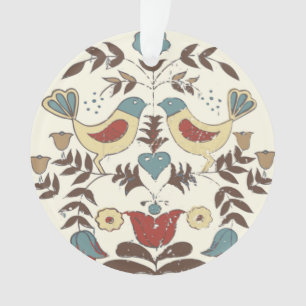 Ornamento Vintage Amish Birds Country Cottage