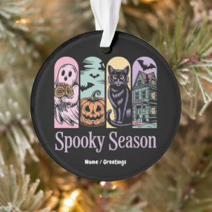 Ornamento Vintage Halloween Horror Spooky Season Cute Creepy