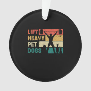 Ornamento Vintage Levanta Cães Pet Pesados Malhação Engra