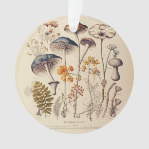 Ornamento Vintage Mushroom Naturalist