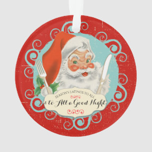 Ornamento Vintage Papais noeis utensílios foodie culinária N