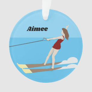Ornamento Vintage-style Waterski