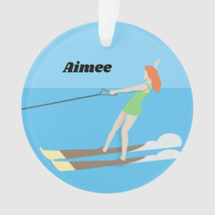 Ornamento Vintage-style Waterski