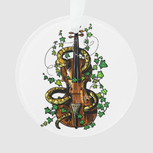 Ornamento Violino e cobra