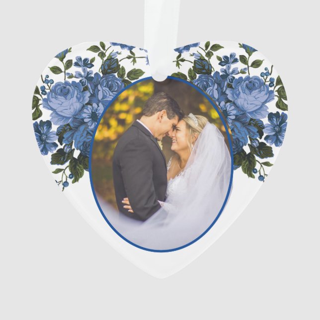 Ornamento Virgem Maria Rosas Religiosos (Verso)