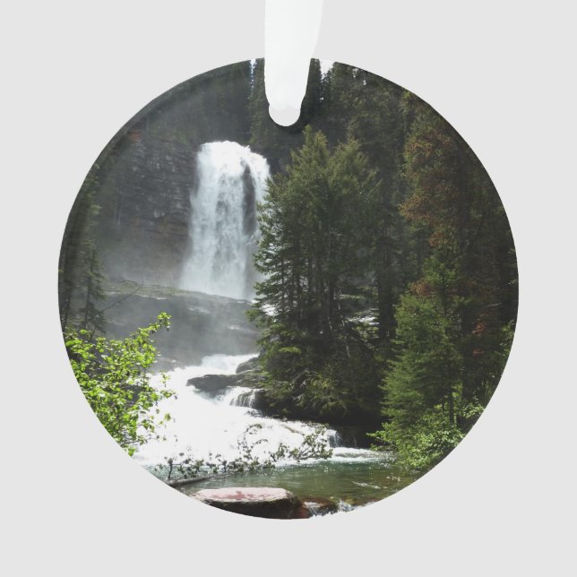 Ornamento Virginia Falls no Glacier National Park (Frente)
