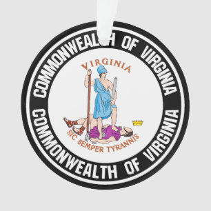 Ornamento Virginia Round Emblem