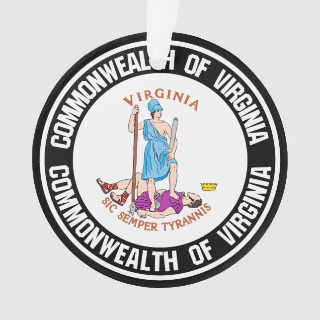 Ornamento Virginia Round Emblem (Frente)