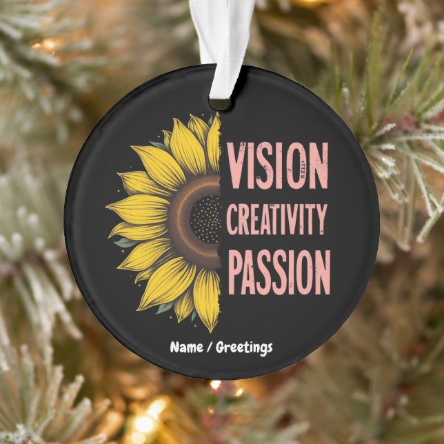 Ornamento Visão Engraçada, Criatividade e Paixão Celebram Mu (Árvore)