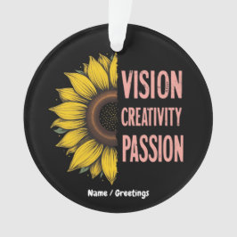Ornamento Visão Engraçada, Criatividade e Paixão Celebram Mu