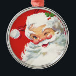 Ornamento Vitoriano Santa Claus<br><div class="desc">Faça seu Natal especial com estes ornamentos de Natais vintages. Guardar ornamentos com designs vitorianos totalmente restaurados para melhor qualidade de impressão. Fácil de personalizar com nome e data.</div>