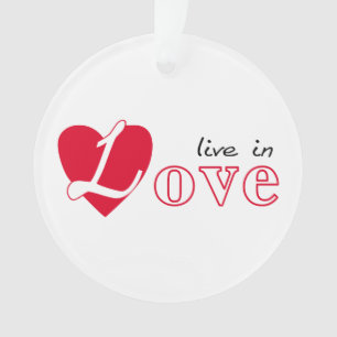 Ornamento Viver no amor