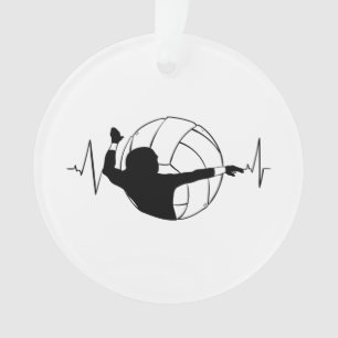 Ornamento Voleibol - Pulsação do Jogador de Voleibol