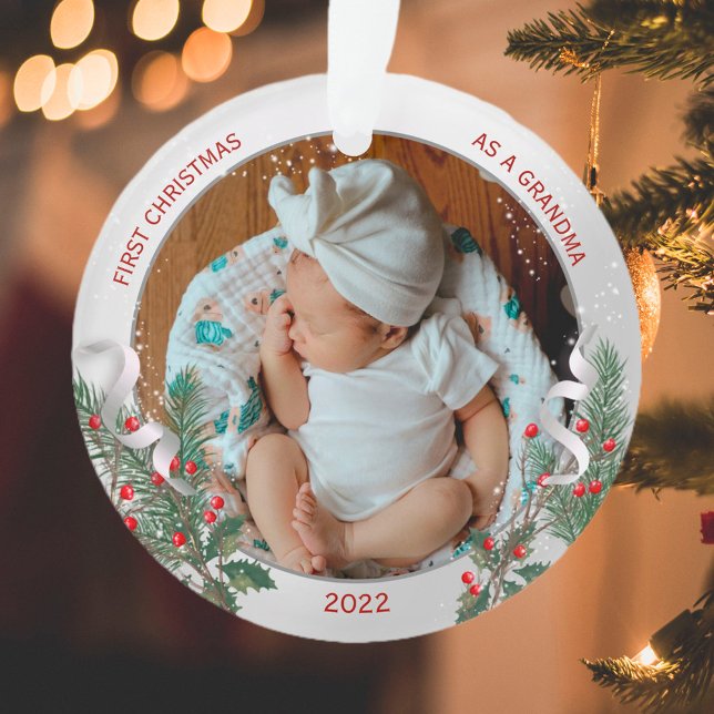 Ornamento Vovó 1rua de Natal Molho de Prata Clássico (Criador carregado)