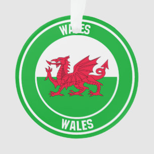 Ornamento Wales Round Emblem