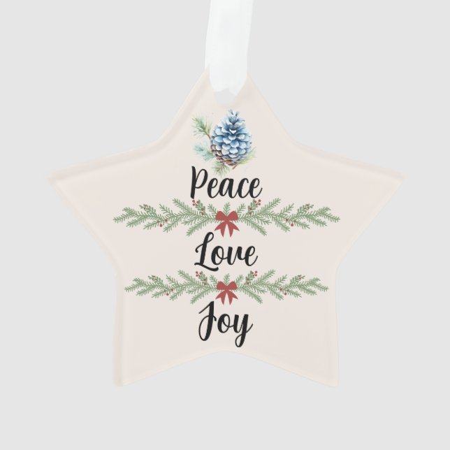 Ornamento "Warm Christmas Wishes" (Verso)