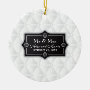 Ornamento Wedding personalizado luxuoso de