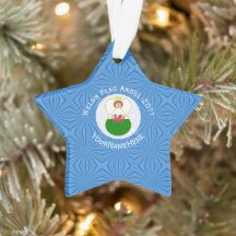 Welsh Angel Hanukkah Flag Personalizado