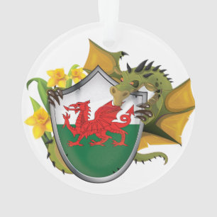 Ornamento Welsh Dragon Flag