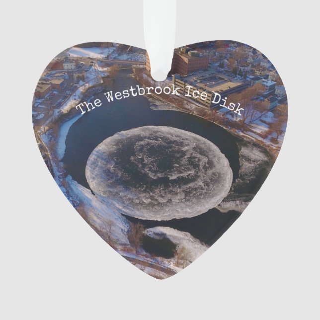 Ornamento Westbrook Ice Disk Maine (Frente)