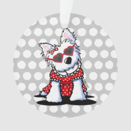 Ornamento Westie Little Miss Hollywood Ornament