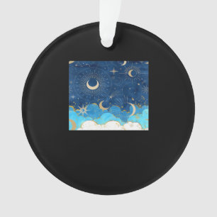 Ornamento Whimsigoth Clouds Sun Moon Witchy Classic