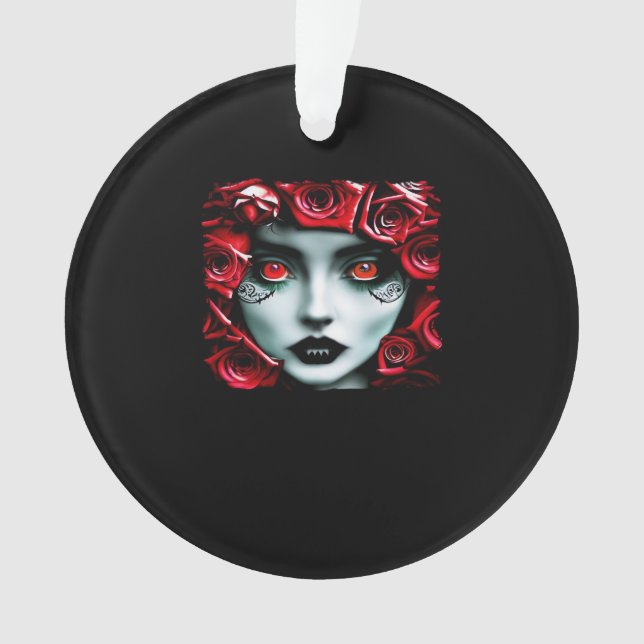 Ornamento Whimsigoth - Florestas Místicas e Mágica Lua (Frente)