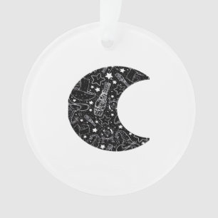 Ornamento Whimsigoth Witch Moon Wicca Kawaii Gótico Tattoo A