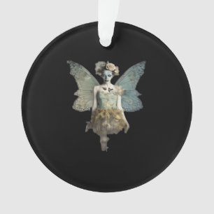 Ornamento Whimsigoth Zombie Fada Velha Timey Gótica Moody Ar