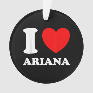 Ornamento White Negro I Love Ariana