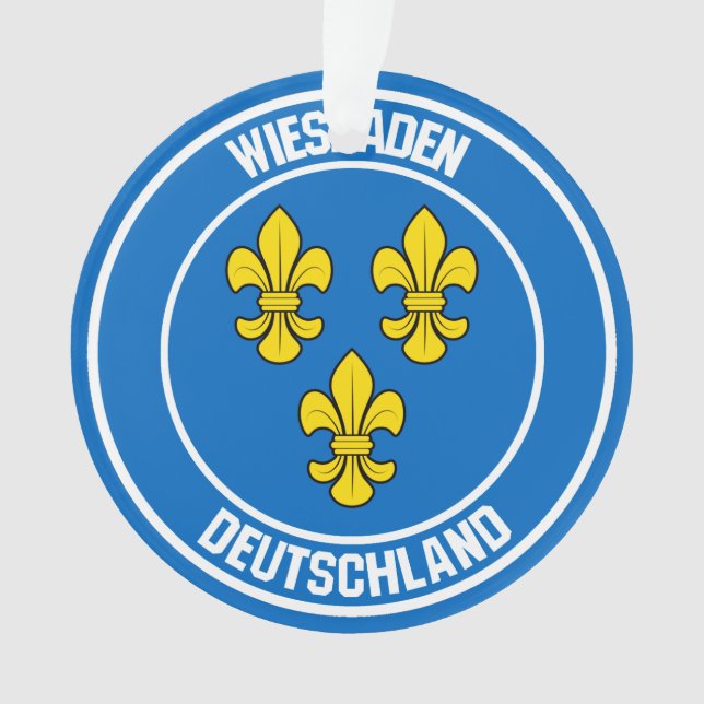 Ornamento Wiesbaden Round Emblem (Frente)