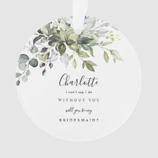 Ornamento Will You Be My Bridesmaid Ceramic Ornament