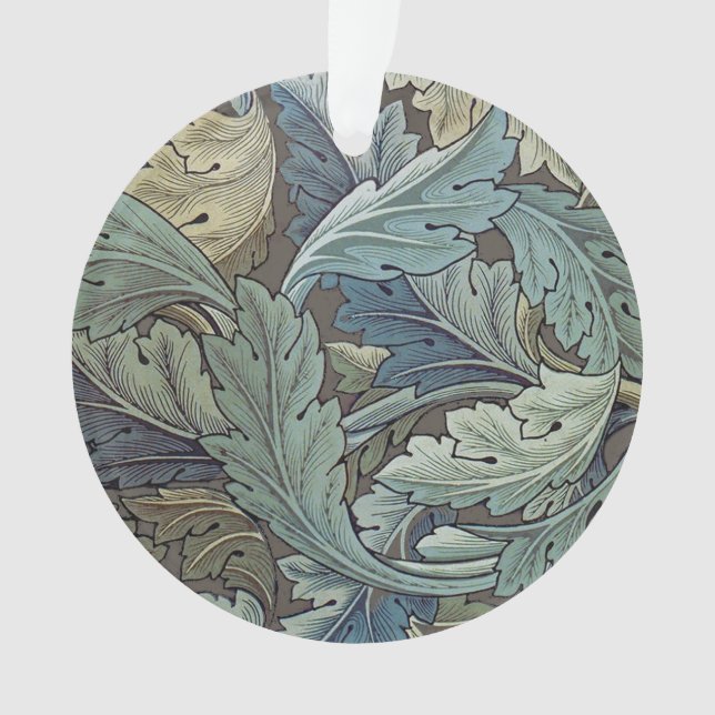 Ornamento William Morris Acanthus Sage Flower Floral Botânic (Frente)