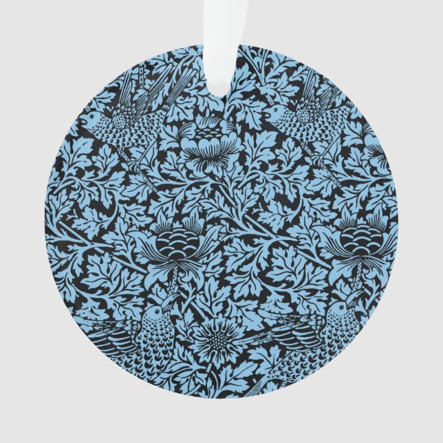 Ornamento William Morris Floral Pattern Bird Anenome (Frente)