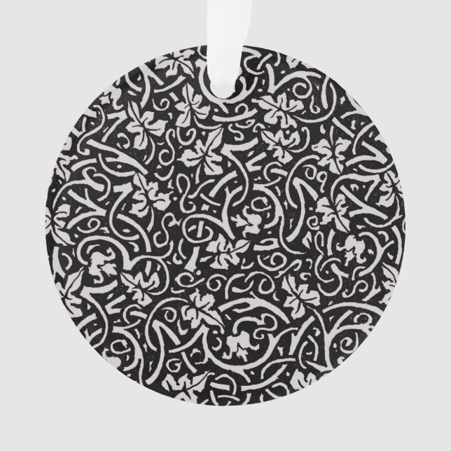 Ornamento William Morris Grapevine Vine Leaf Patterno (Frente)