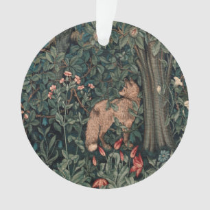Ornamento William Morris Greenery Fox Willife