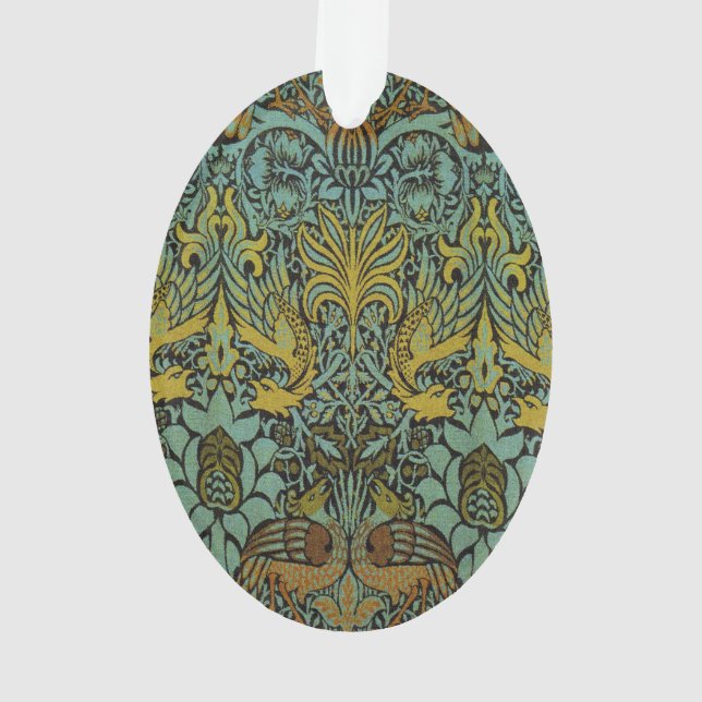 Ornamento William Morris Peacock Dragon Wallpaper (Verso)