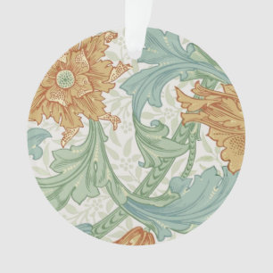 Ornamento William Morris Solteiro Stem Floral Patterno