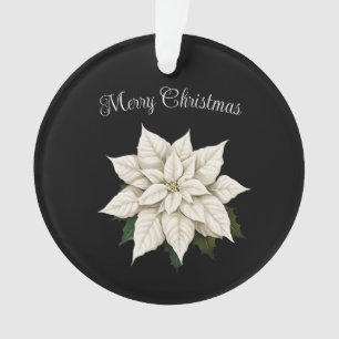 Ornamento Winter White Poinsettia