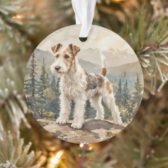 Ornamento Wire Fox Terrier (Árvore)