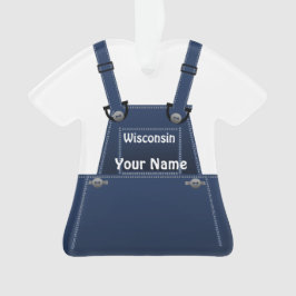 Ornamento Wisconsin Farmer Bib Overalls