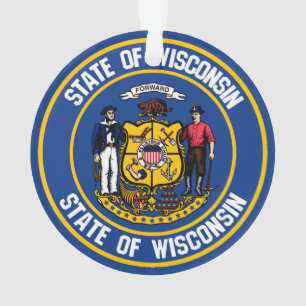 Ornamento Wisconsin Round Emblem