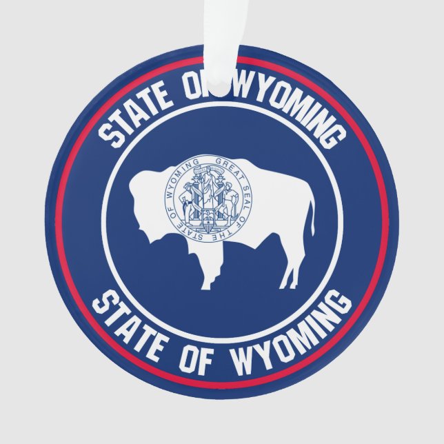 Ornamento Wyoming Round Emblem (Frente)