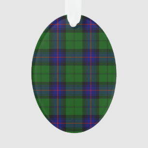 Ornamento xadrez azul e verde tartan Armstrong