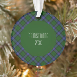 Ornamento Xadrez escocesa Armstrong Clan Tartan