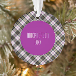 Ornamento Xadrez Escocesa MacPherson Clan Tartan