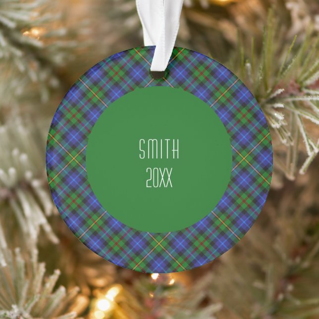 Ornamento Xadrez escocesa Smith Clan Tartan (Árvore)