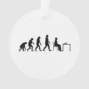 Ornamento Xadrez - Evolução do Jogador de Xadrez
