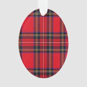 Ornamento Xadrez vermelha de Stewart tartan