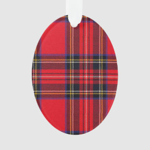 Ornamento Xadrez vermelha de Stewart tartan